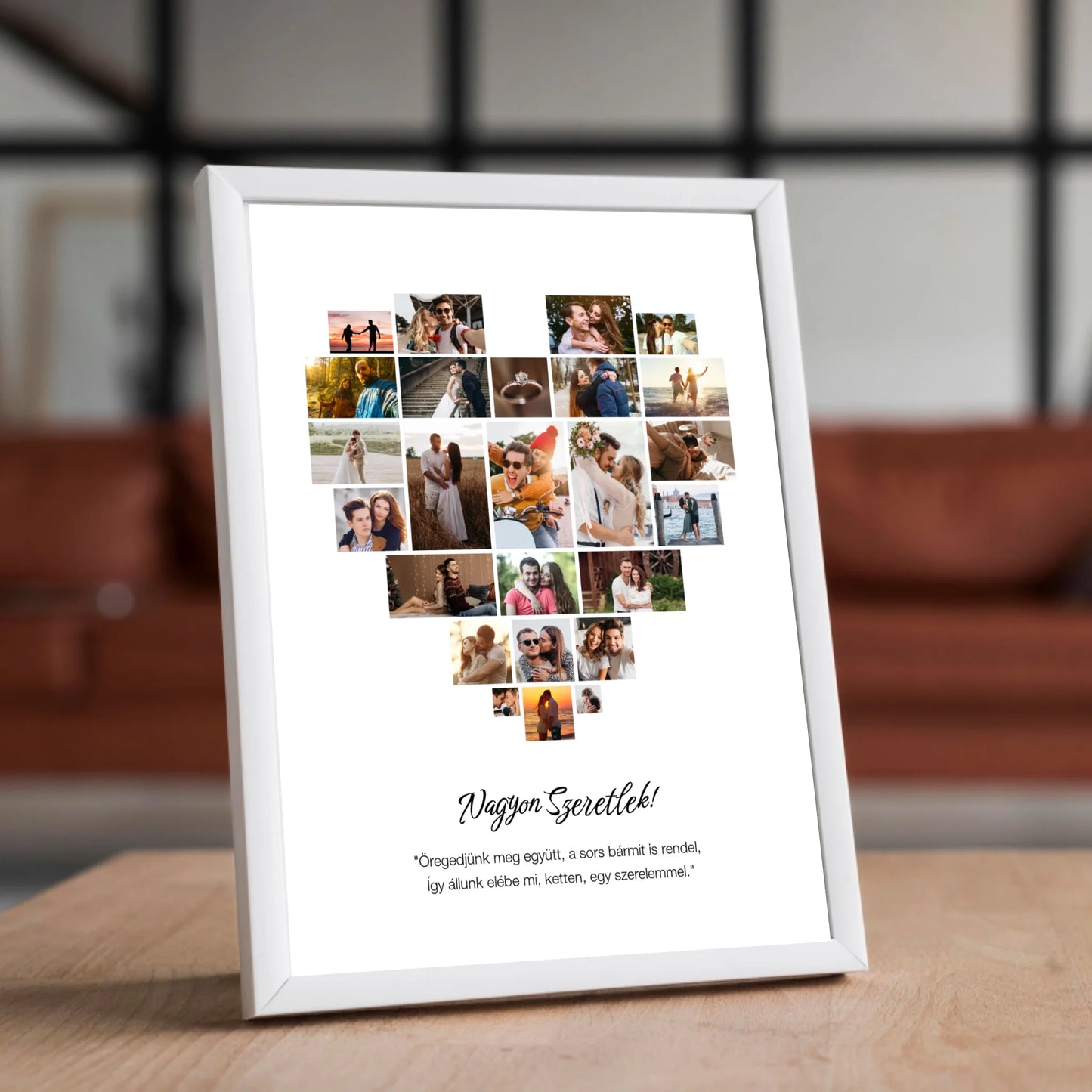 Szív alakú falikép 25 fotóval