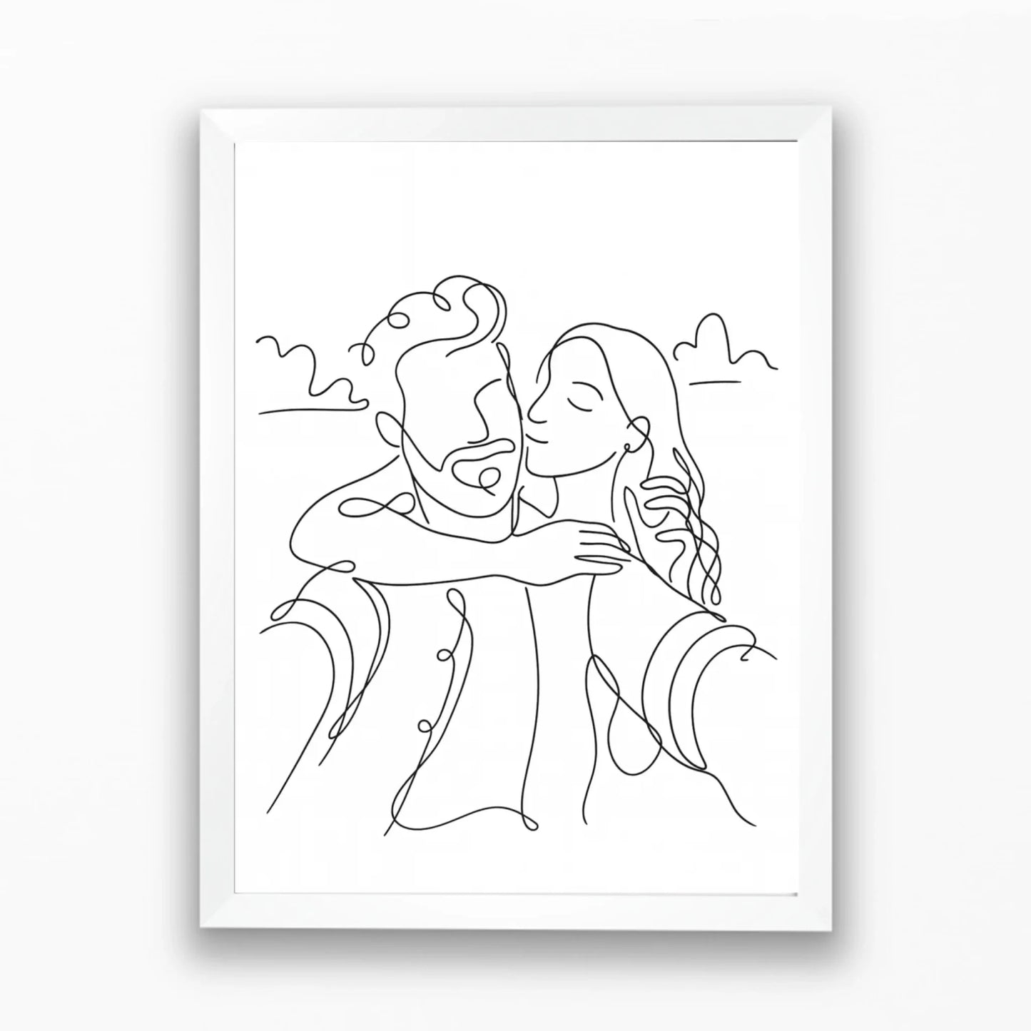 Minimalista vonalrajz falikép saját fotóból - azonnali előnézettel