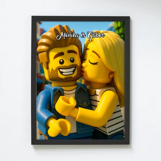 Lego stílusú falikép - saját fotóból azonnali előnézettel