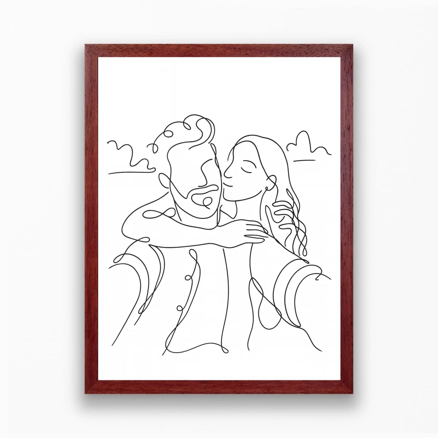 Minimalista vonalrajz falikép saját fotóból - azonnali előnézettel