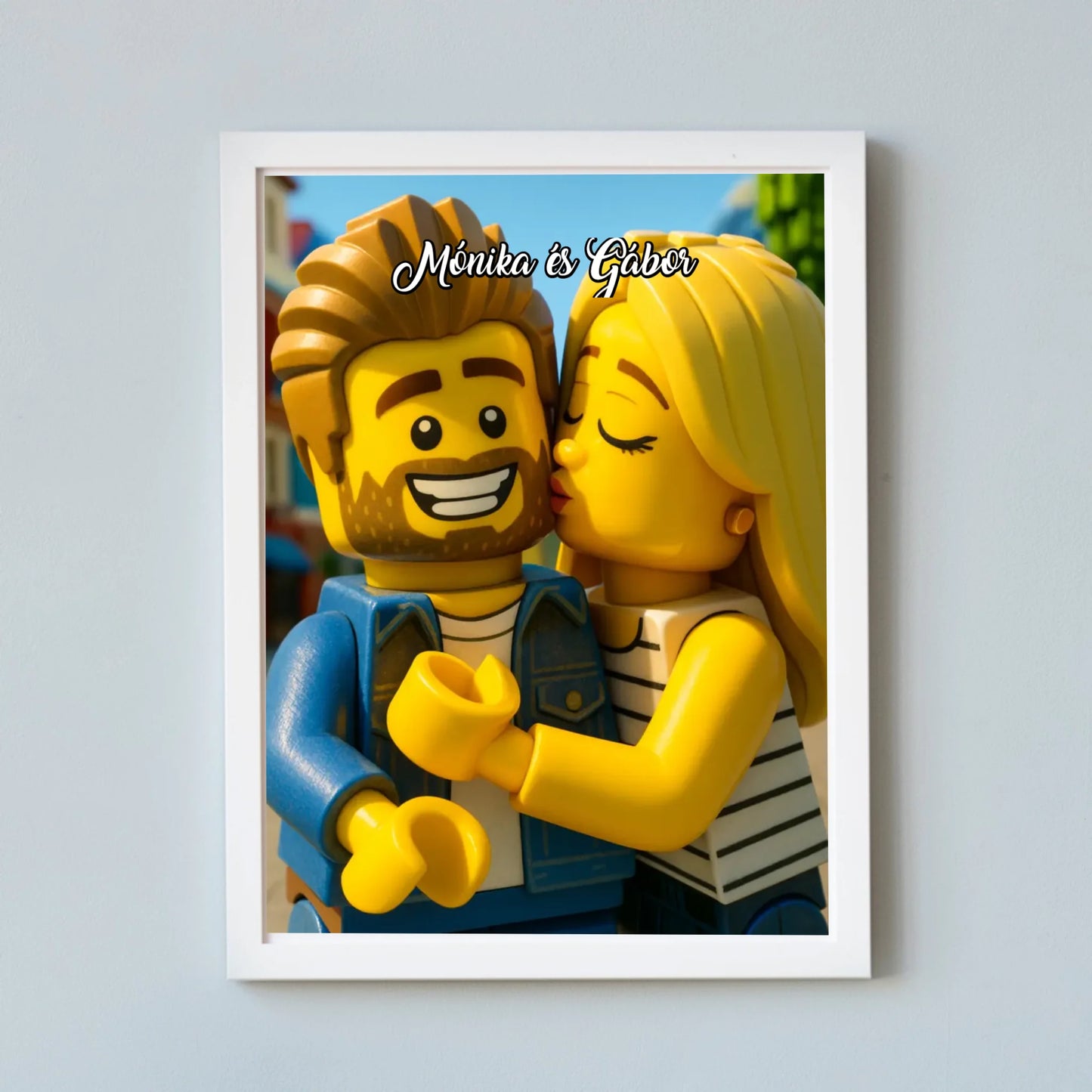 Lego stílusú falikép - saját fotóból azonnali előnézettel
