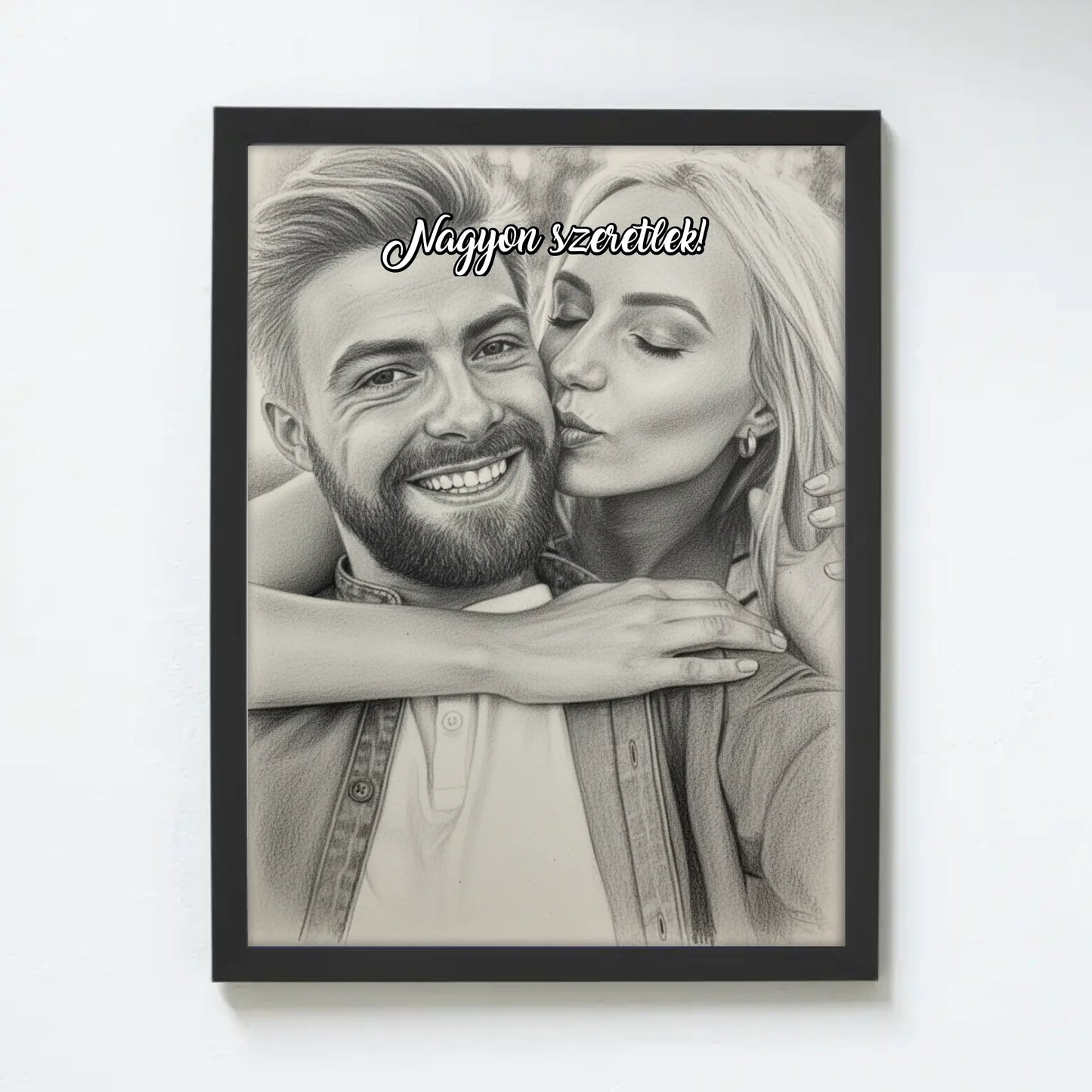 Saját fotóból gyönyörű ceruzarajz - azonnal