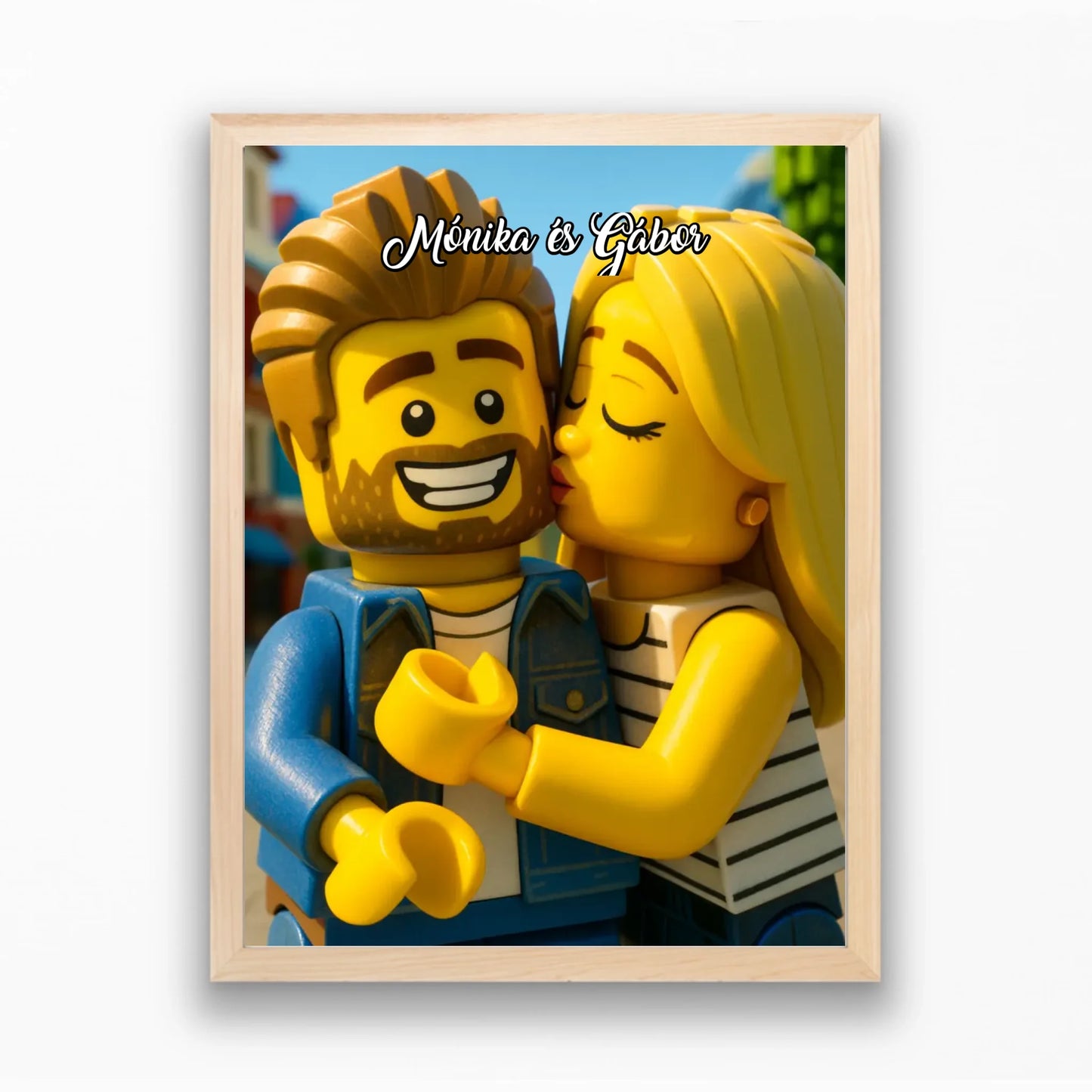 Lego stílusú falikép - saját fotóból azonnali előnézettel