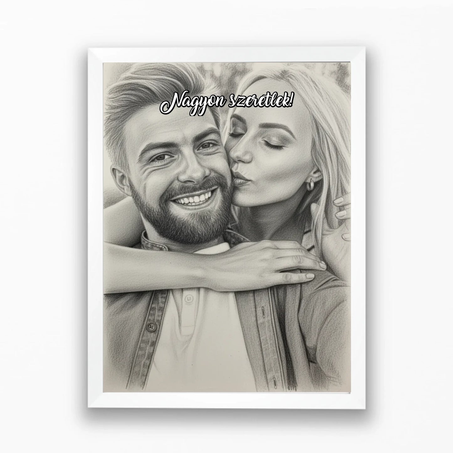 Saját fotóból gyönyörű ceruzarajz - azonnal