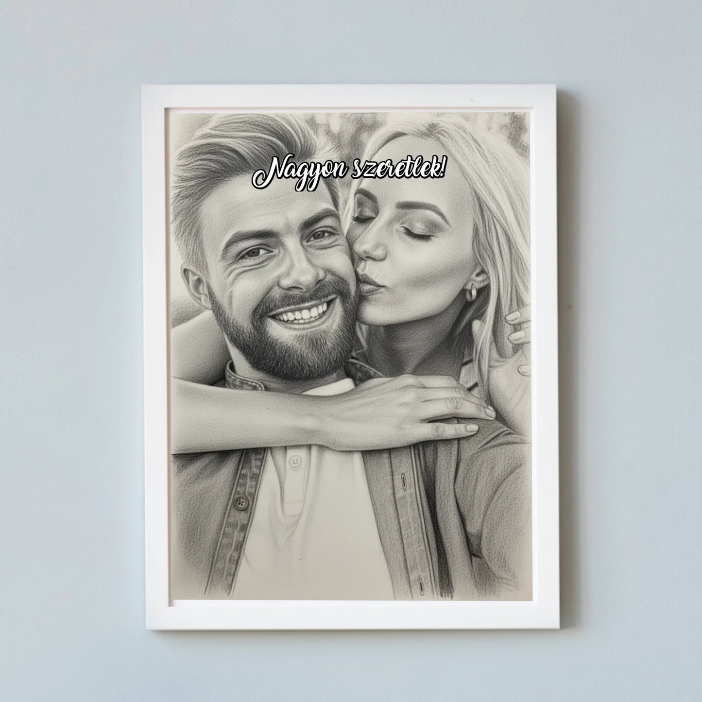 Saját fotóból gyönyörű ceruzarajz - azonnal