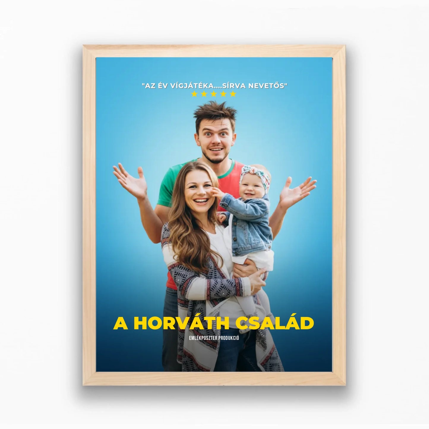 Egyedi családi filmplakát saját fotóból - azonnali előnézettel