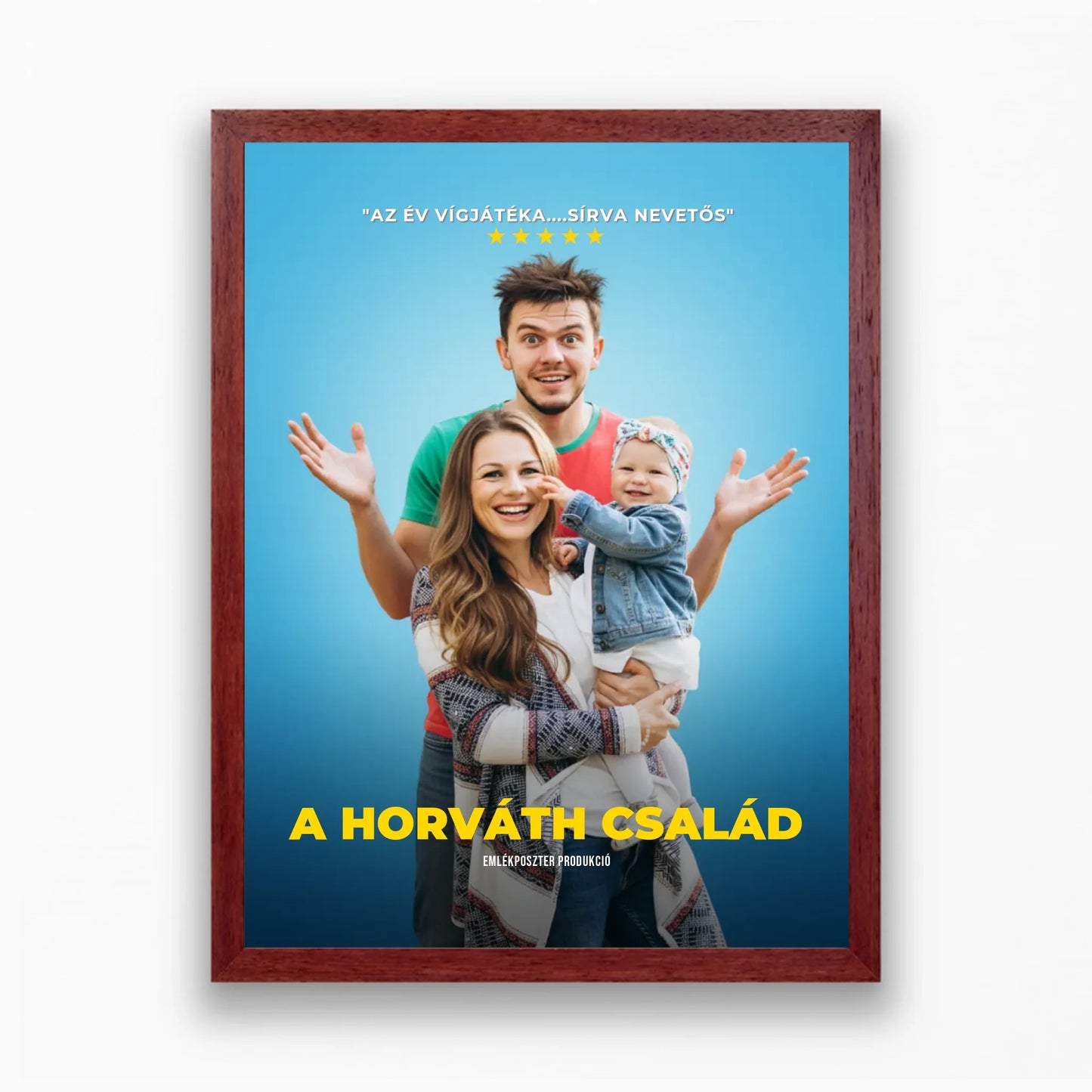 Egyedi családi filmplakát saját fotóból - azonnali előnézettel