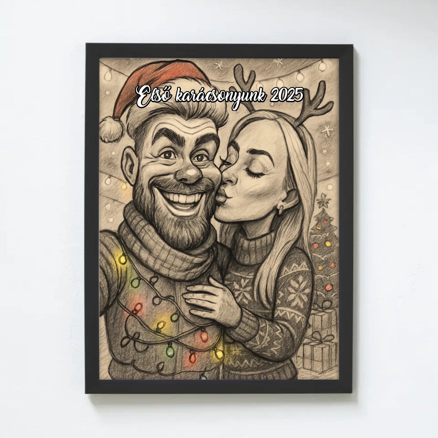 🎄Karácsonyi karikatúra portré saját fotóból