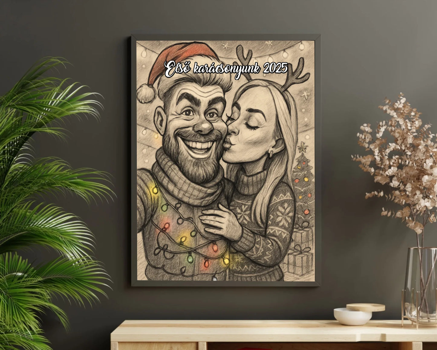 🎄Karácsonyi karikatúra portré saját fotóból