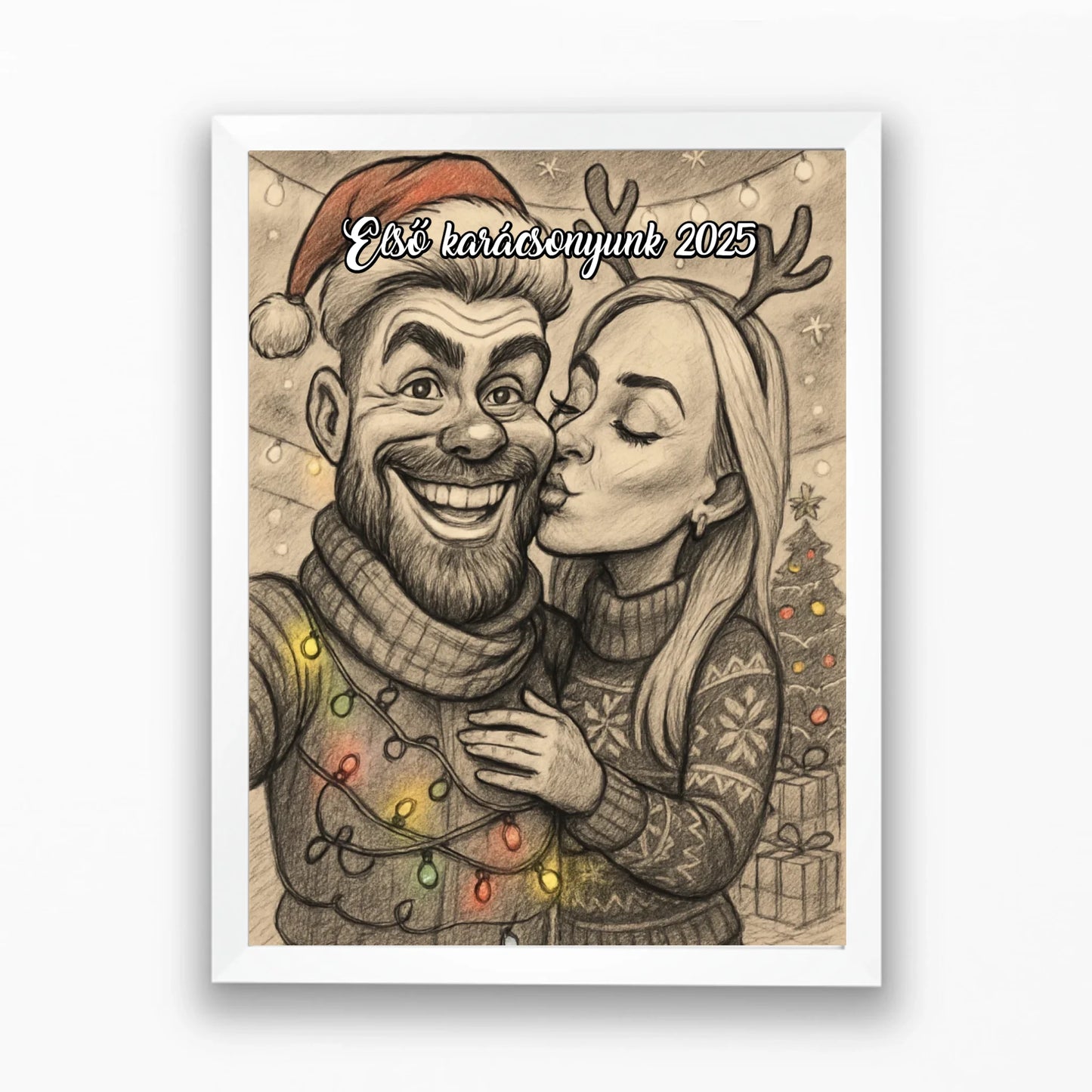 🎄Karácsonyi karikatúra portré saját fotóból