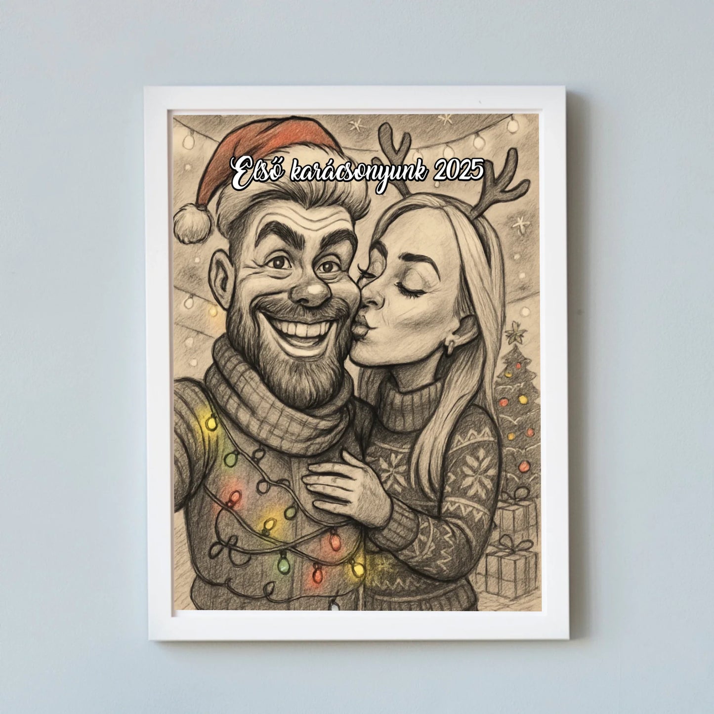 🎄Karácsonyi karikatúra portré saját fotóból