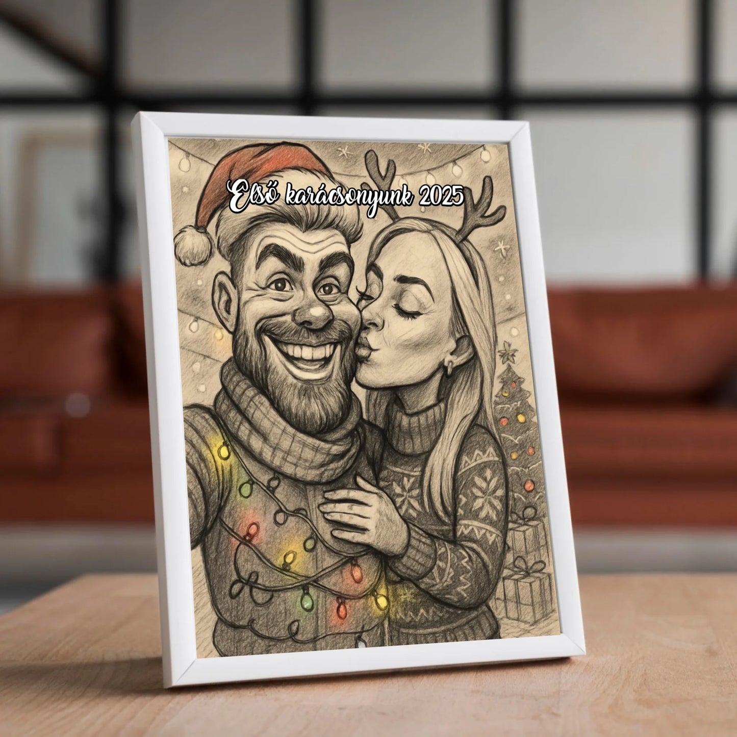 🎄Karácsonyi karikatúra portré saját fotóból