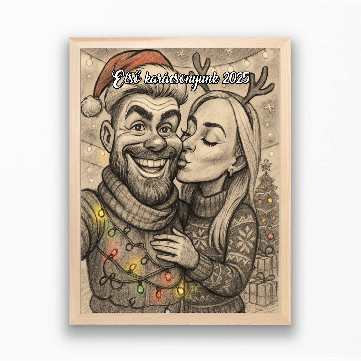 🎄Karácsonyi karikatúra portré saját fotóból