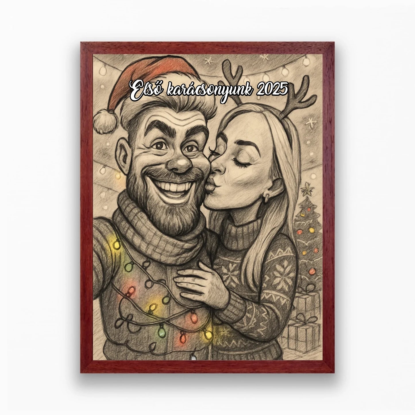 🎄Karácsonyi karikatúra portré saját fotóból