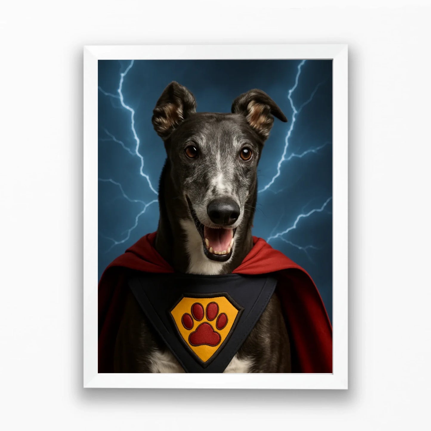 Saját kisállatról szuperhős falikép, azonnali látvánnyal