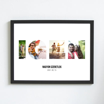 IGEN falikép egyedi fotókkal esküvőre, évfordulóra