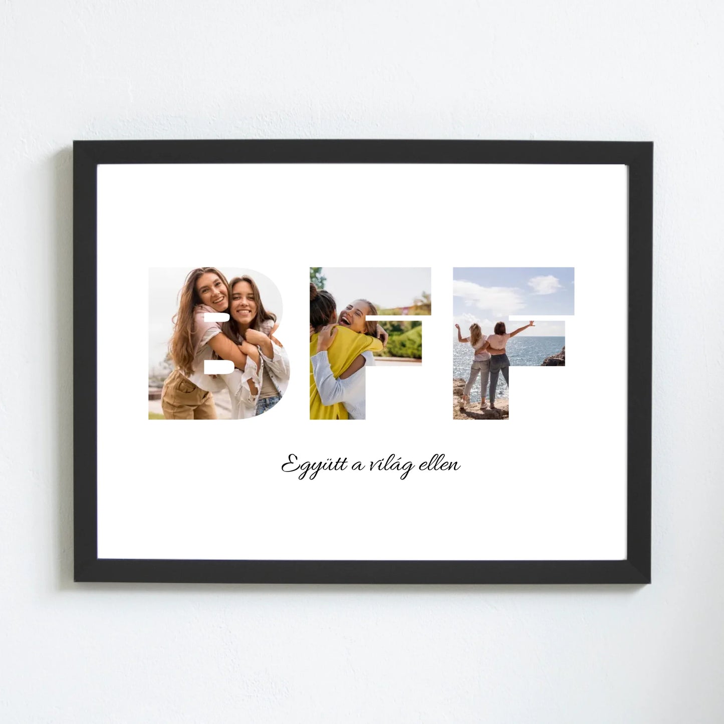BFF falikép legjobb barátoknak egyedi fotókkal