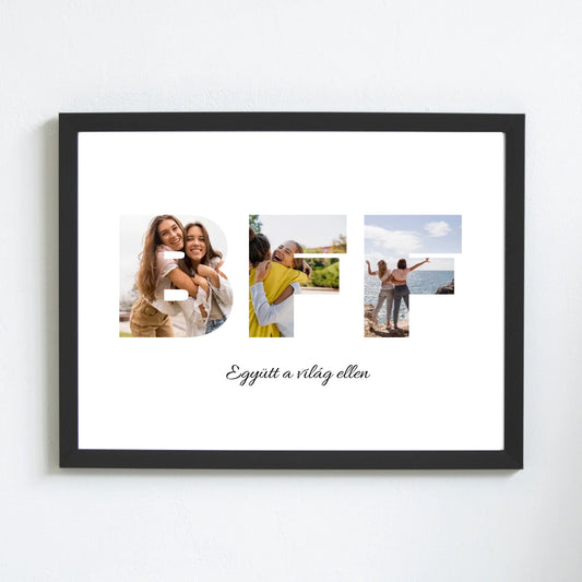 BFF falikép legjobb barátoknak egyedi fotókkal