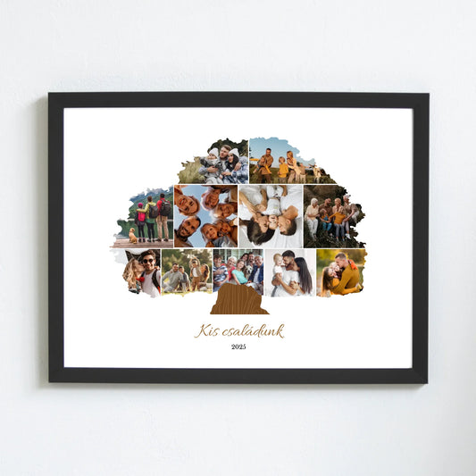 Családfa falikép saját fotókkal