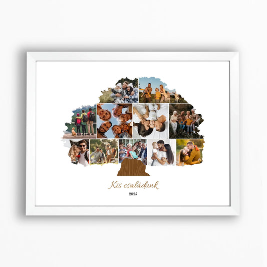 Családfa falikép saját fotókkal