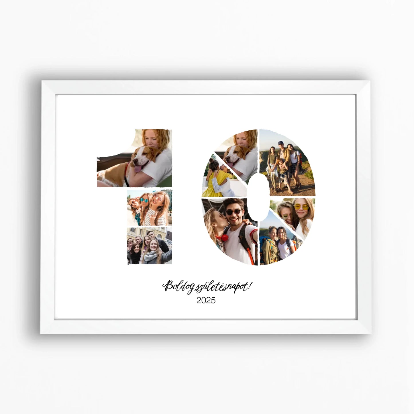 Születésnapi falikép egyedi fotókkal 10-19 év