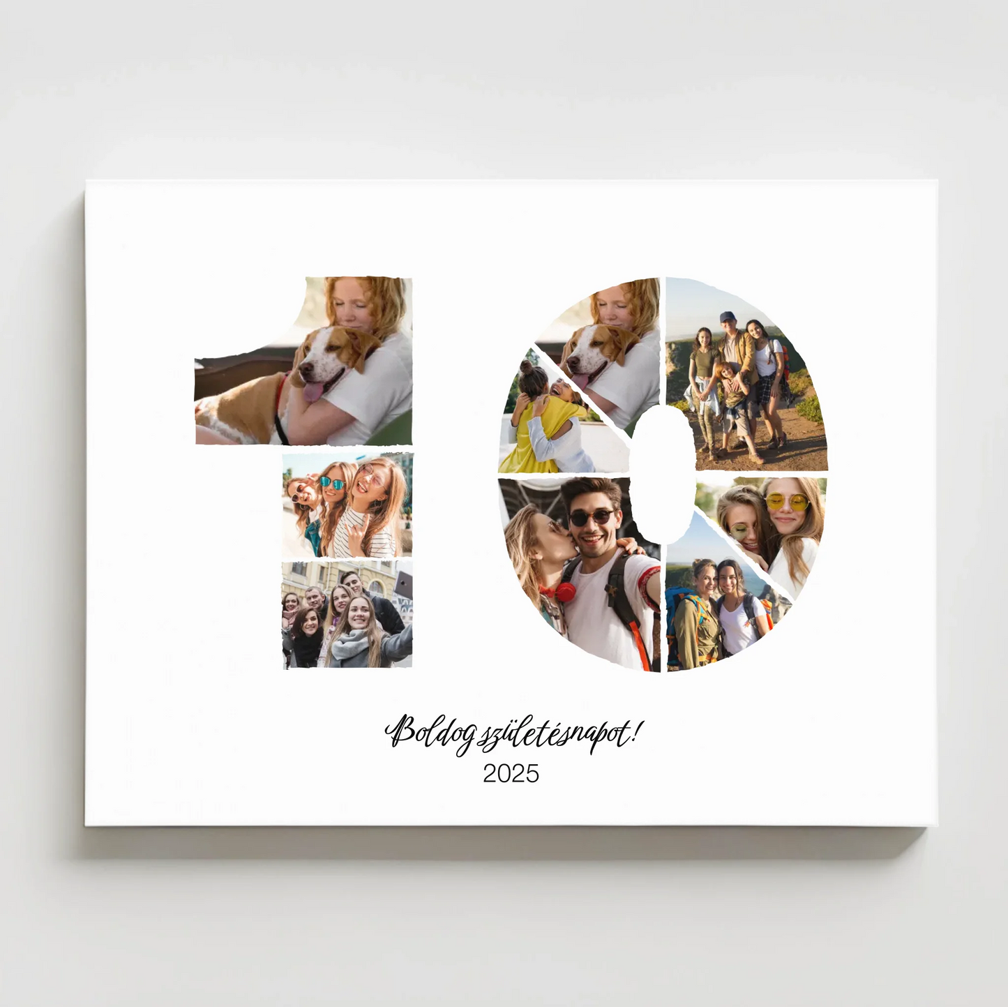 Születésnapi falikép egyedi fotókkal 10-19 év