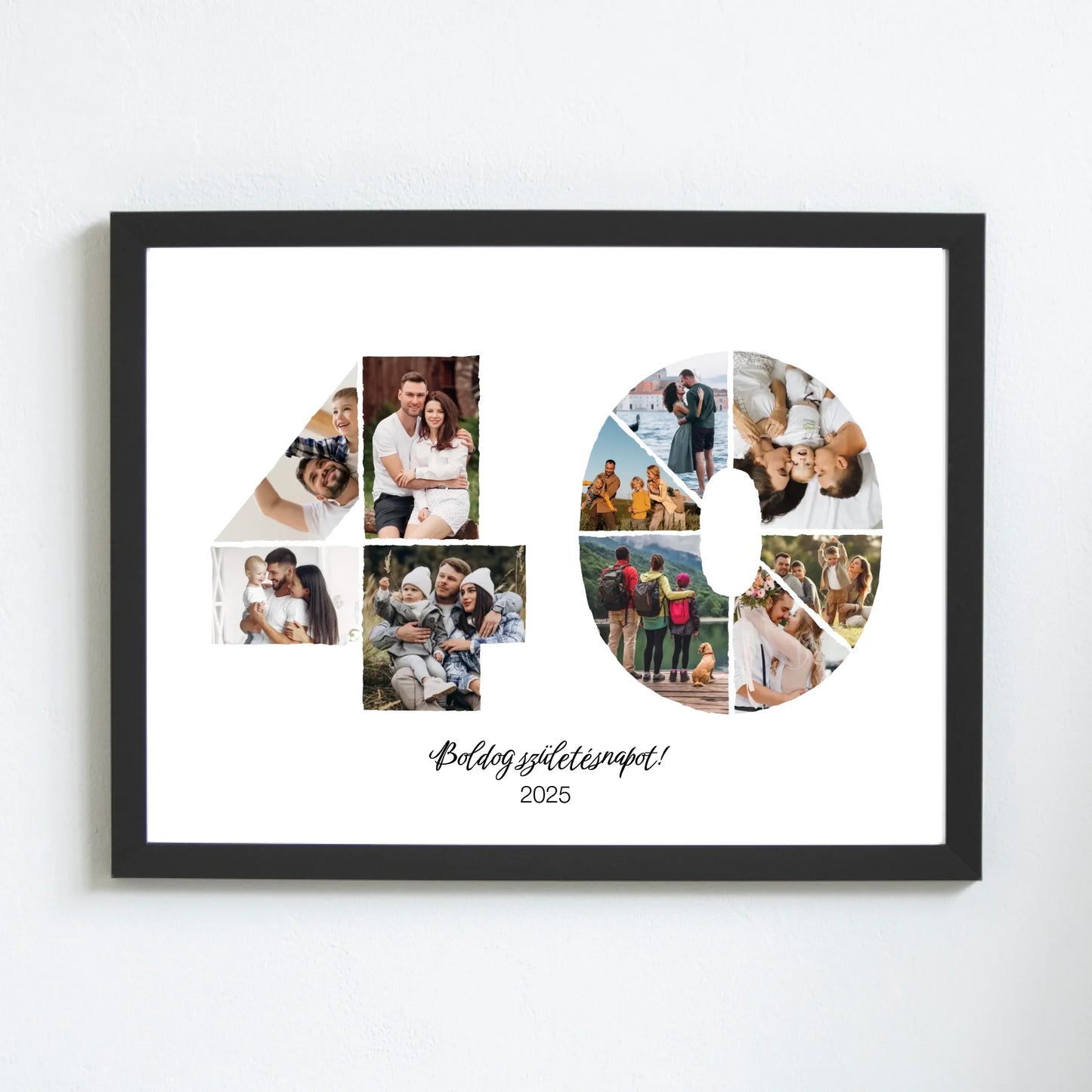 Születésnapi falikép egyedi fotókkal 40-49 év