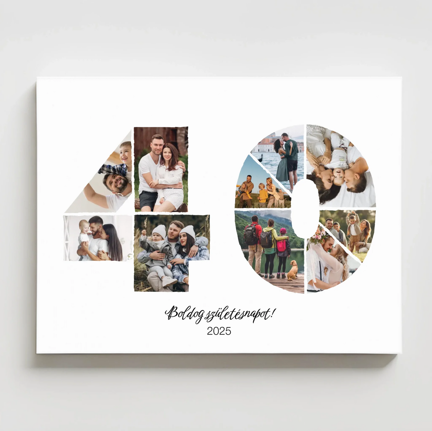 Születésnapi falikép egyedi fotókkal 40-49 év
