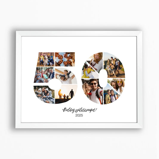 Születésnapi falikép egyedi fotókkal 50-59 év