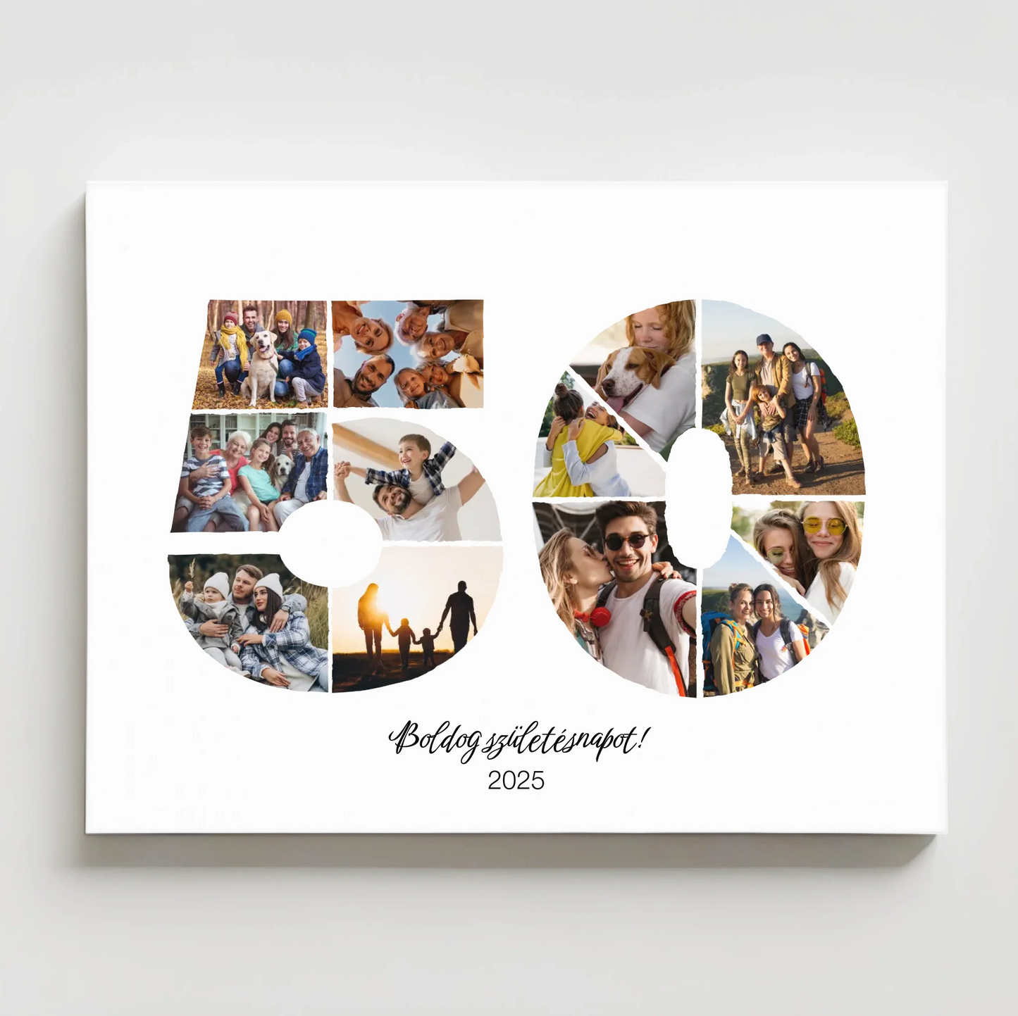 Születésnapi falikép egyedi fotókkal 50-59 év