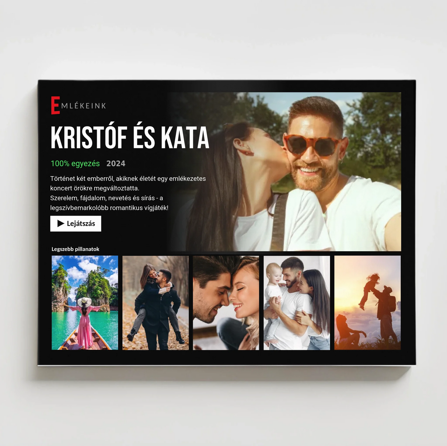 Netflix falikép testreszabható saját fotókkal