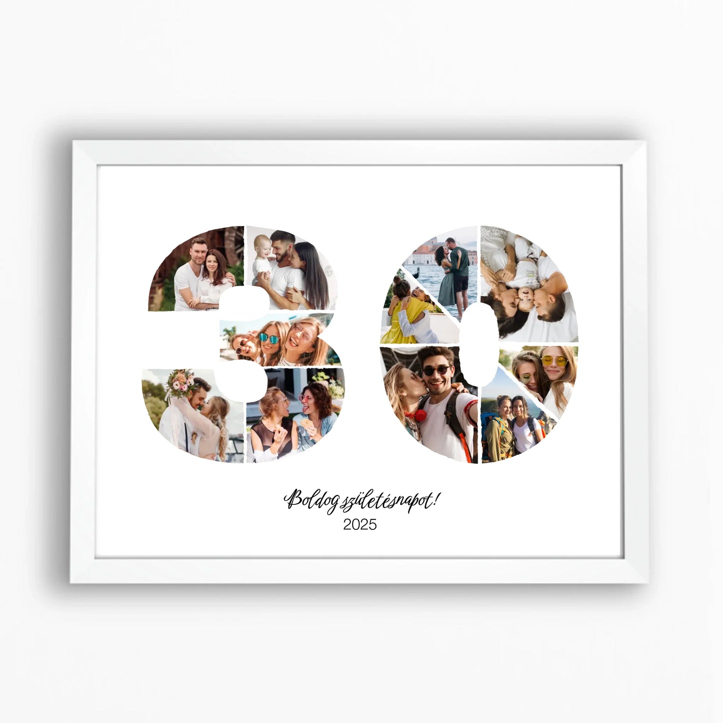 Születésnapi falikép egyedi fotókkal 30-39 év
