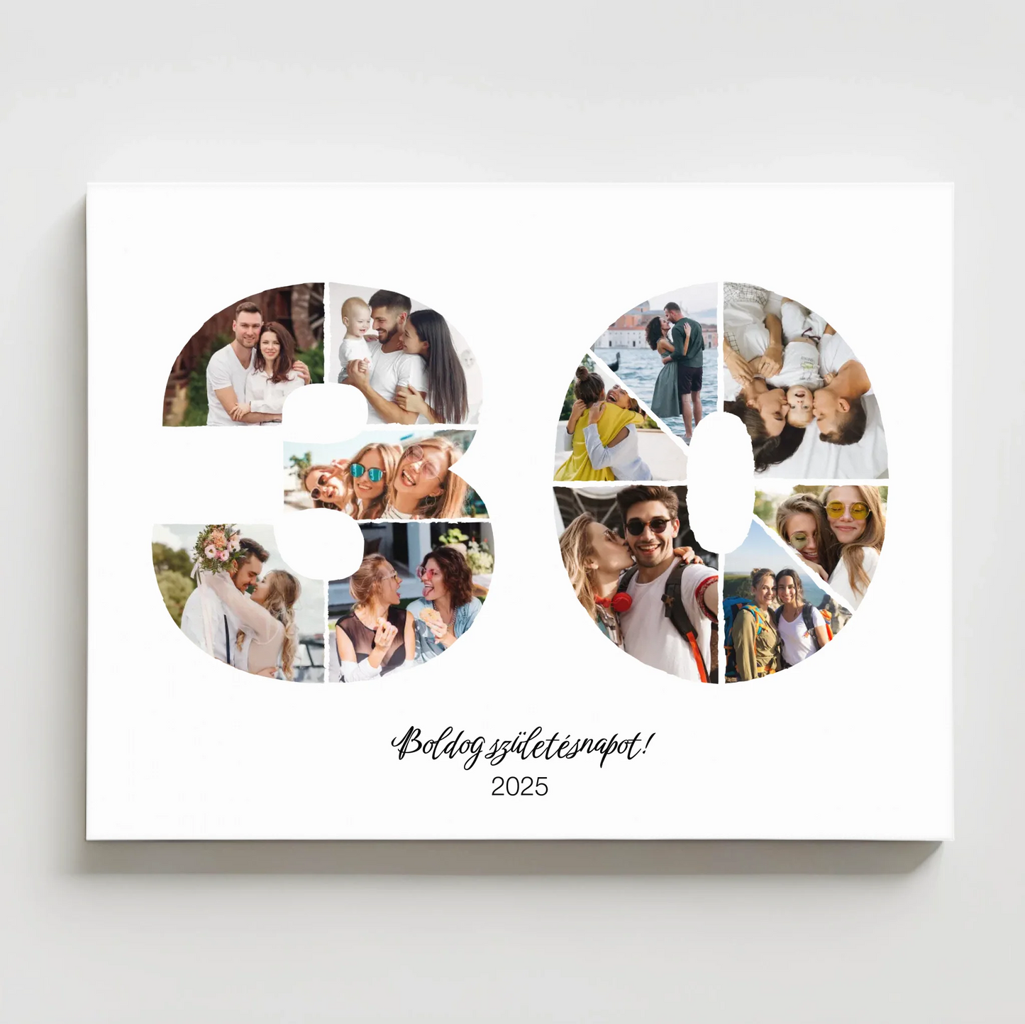 Születésnapi falikép egyedi fotókkal 30-39 év