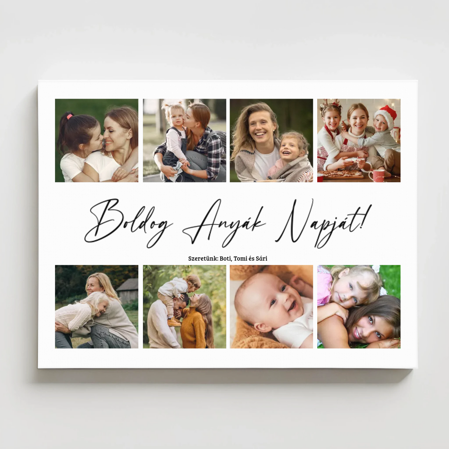 Anyák napi falikép saját fotókkal