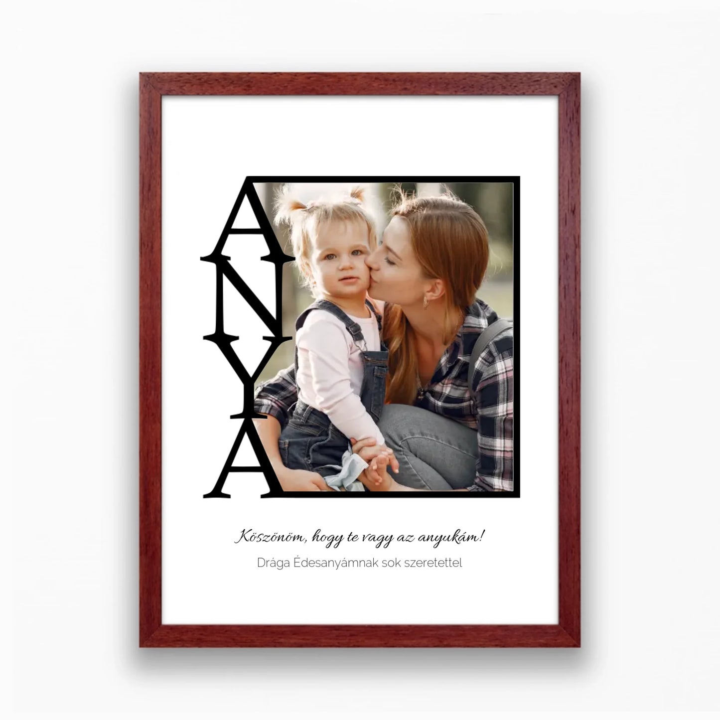 Egyedi falikép Édesanyáknak nagy saját fotóval