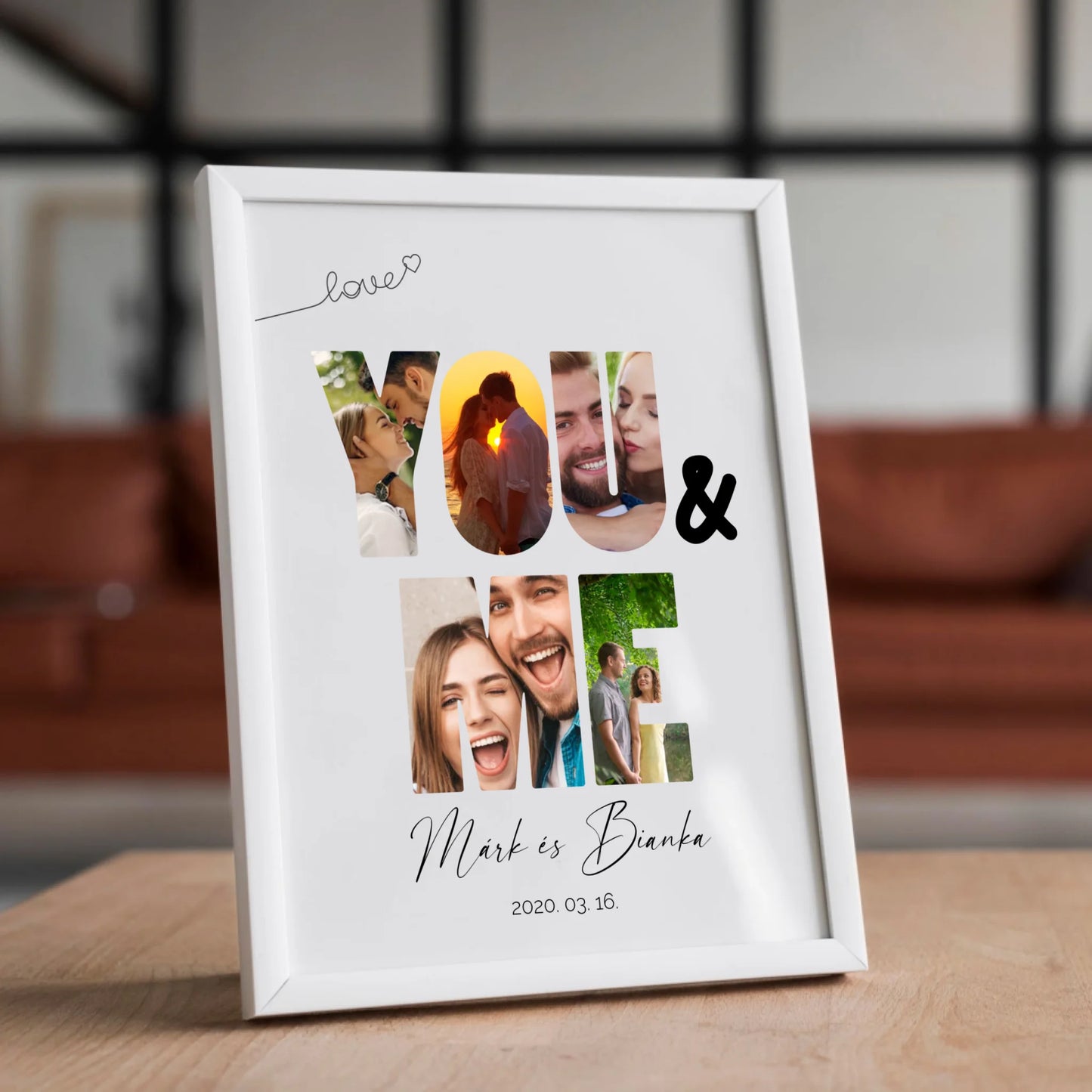 YOU&ME páros falikép saját fotókkal