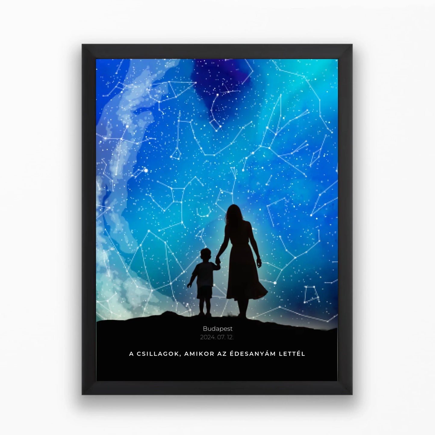 Csillagtérkép anyukáknak gyönyörű égbolttal