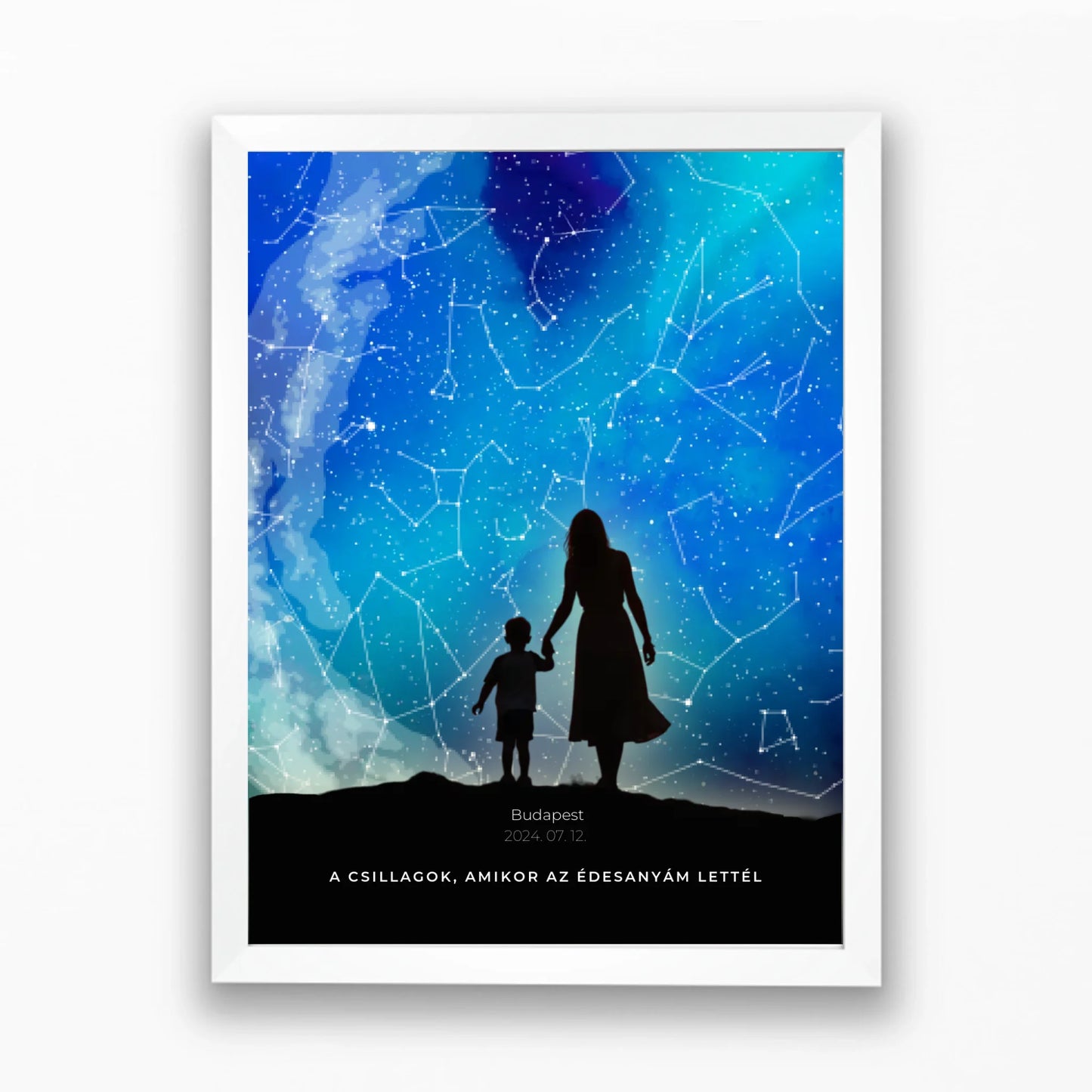 Csillagtérkép anyukáknak gyönyörű égbolttal