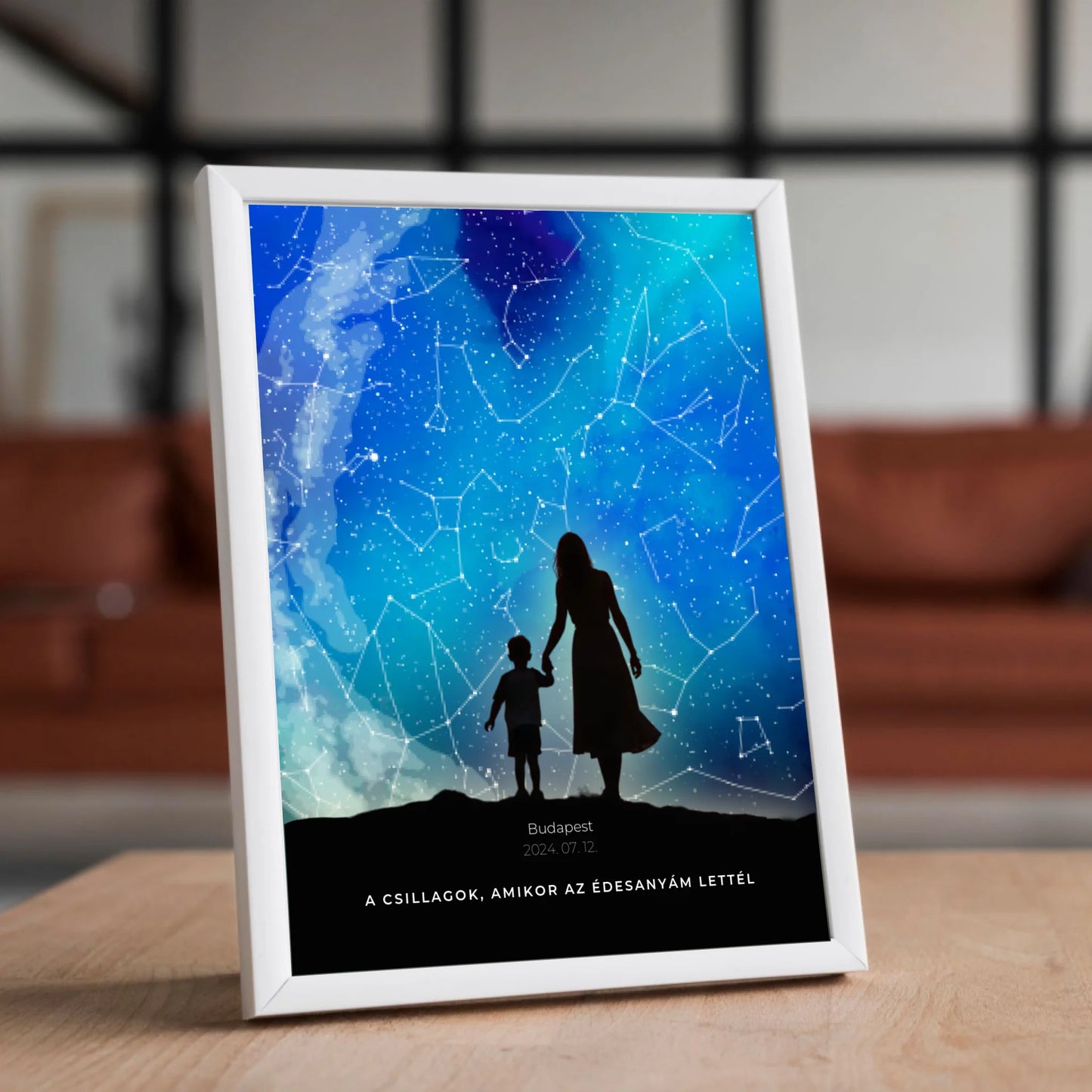 Csillagtérkép anyukáknak gyönyörű égbolttal