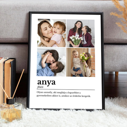 Anyák napi definíció falikép saját fotókkal