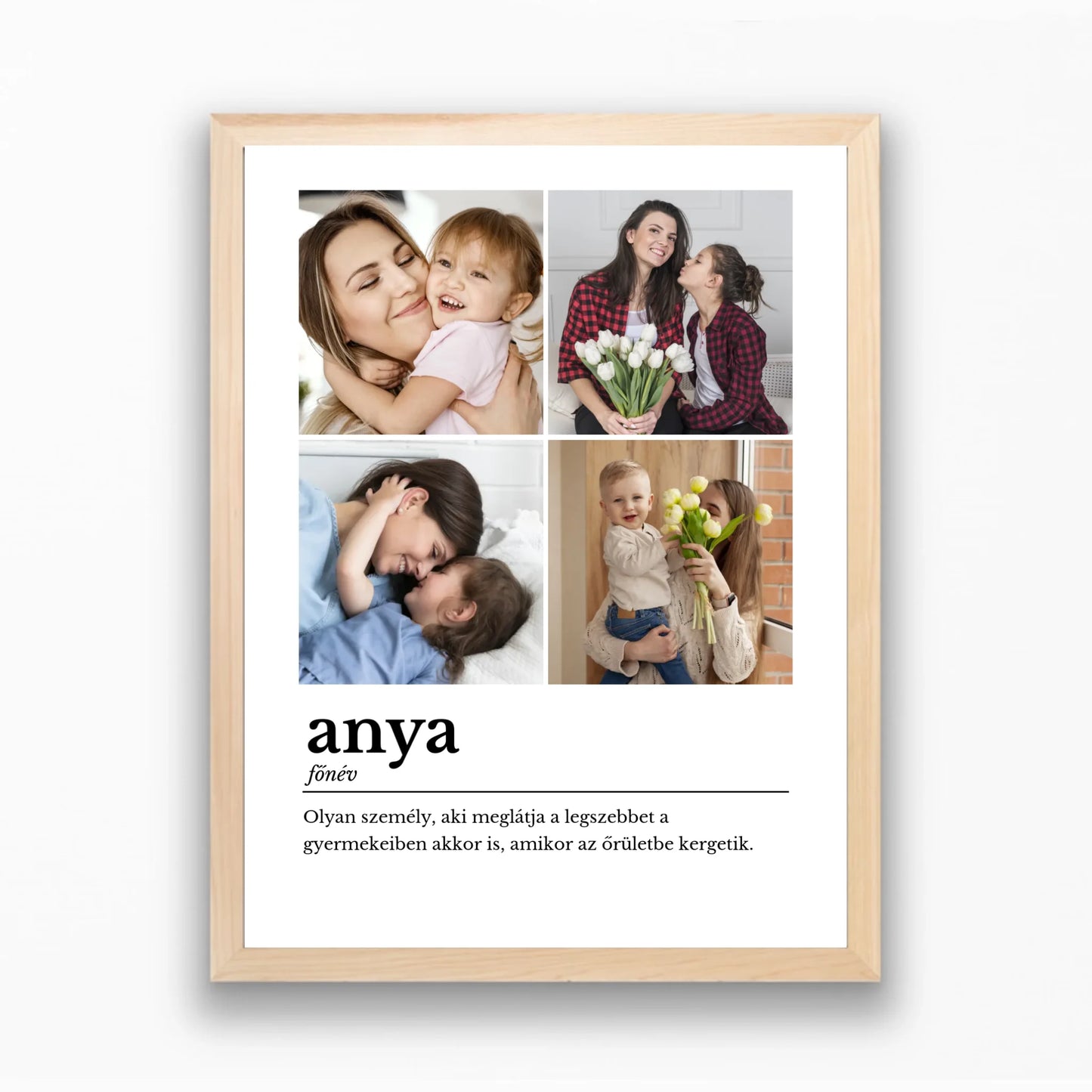 Anyák napi definíció falikép saját fotókkal