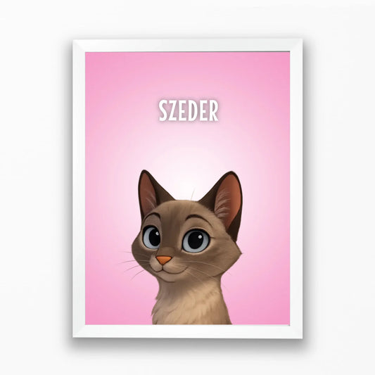 Kisállatos portré Disney stílusban - azonnali előnézettel