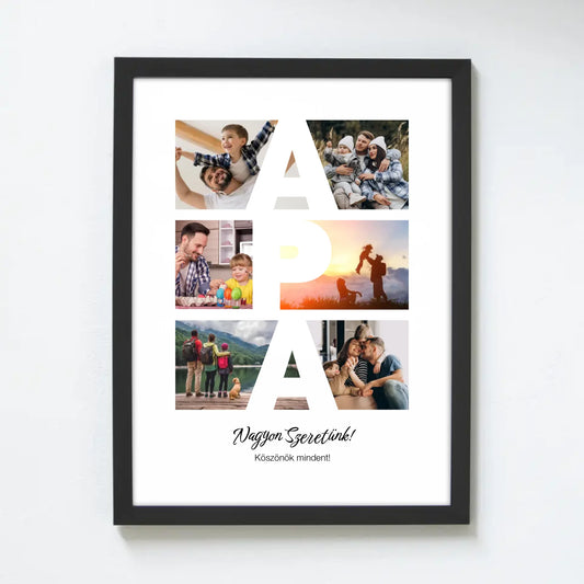 APA falikép apák napjára 6 egyedi fotóval