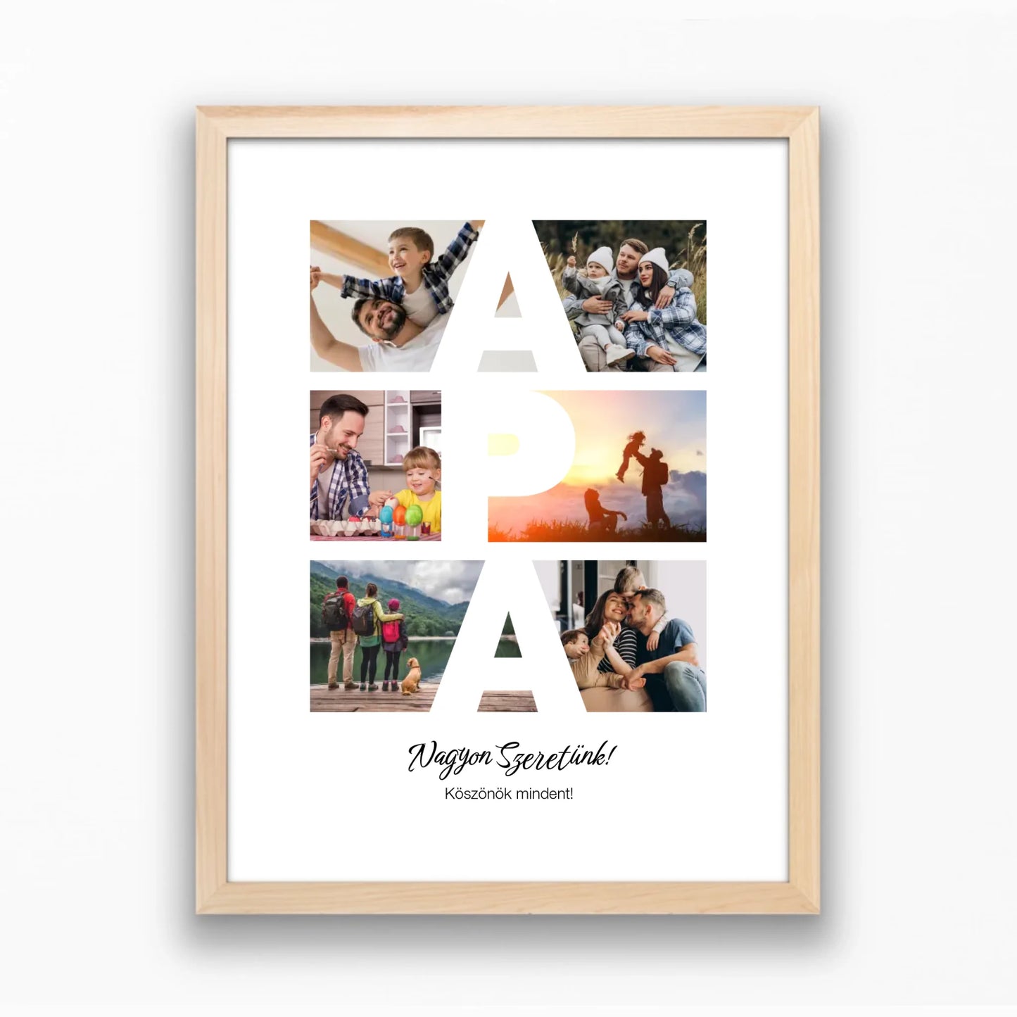 APA falikép apák napjára 6 egyedi fotóval