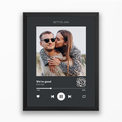 Közös dal Spotify stílusú falikép