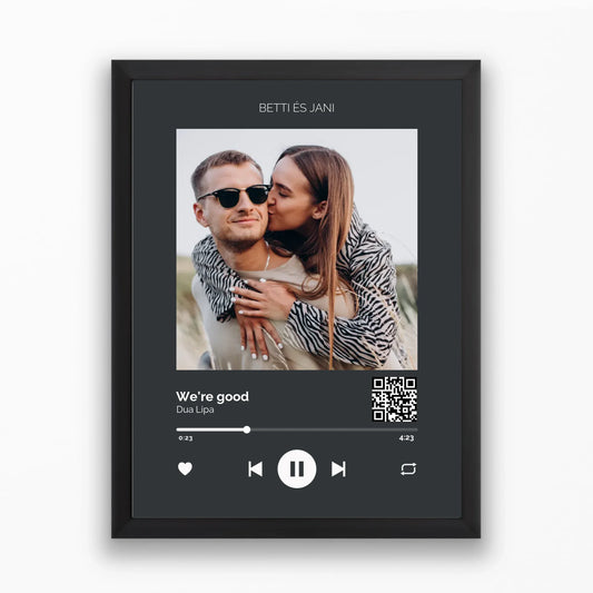 Közös dal Spotify stílusú falikép