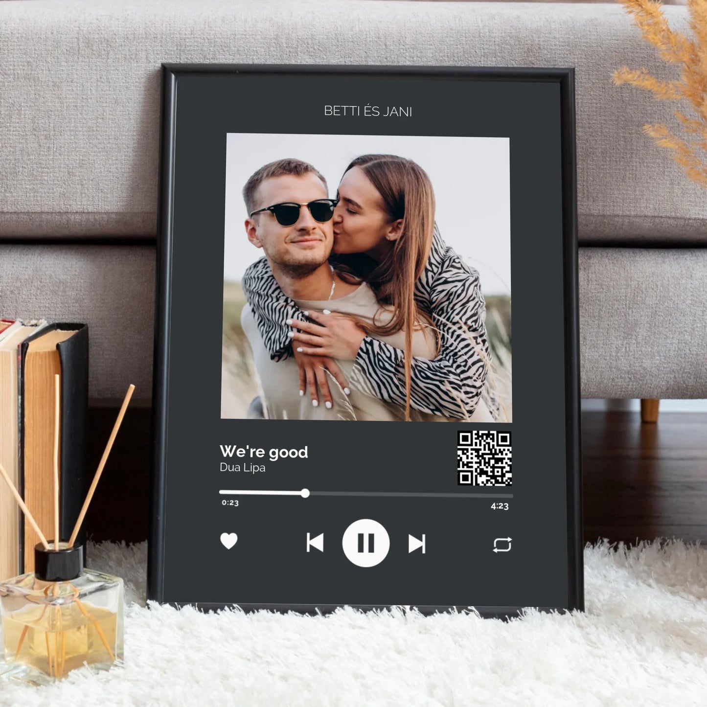 Közös dal Spotify stílusú falikép