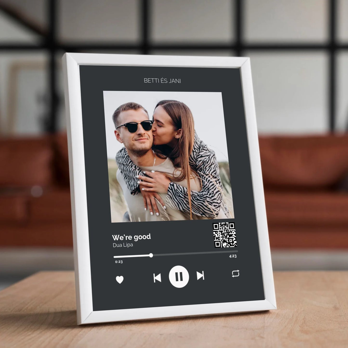 Közös dal Spotify stílusú falikép