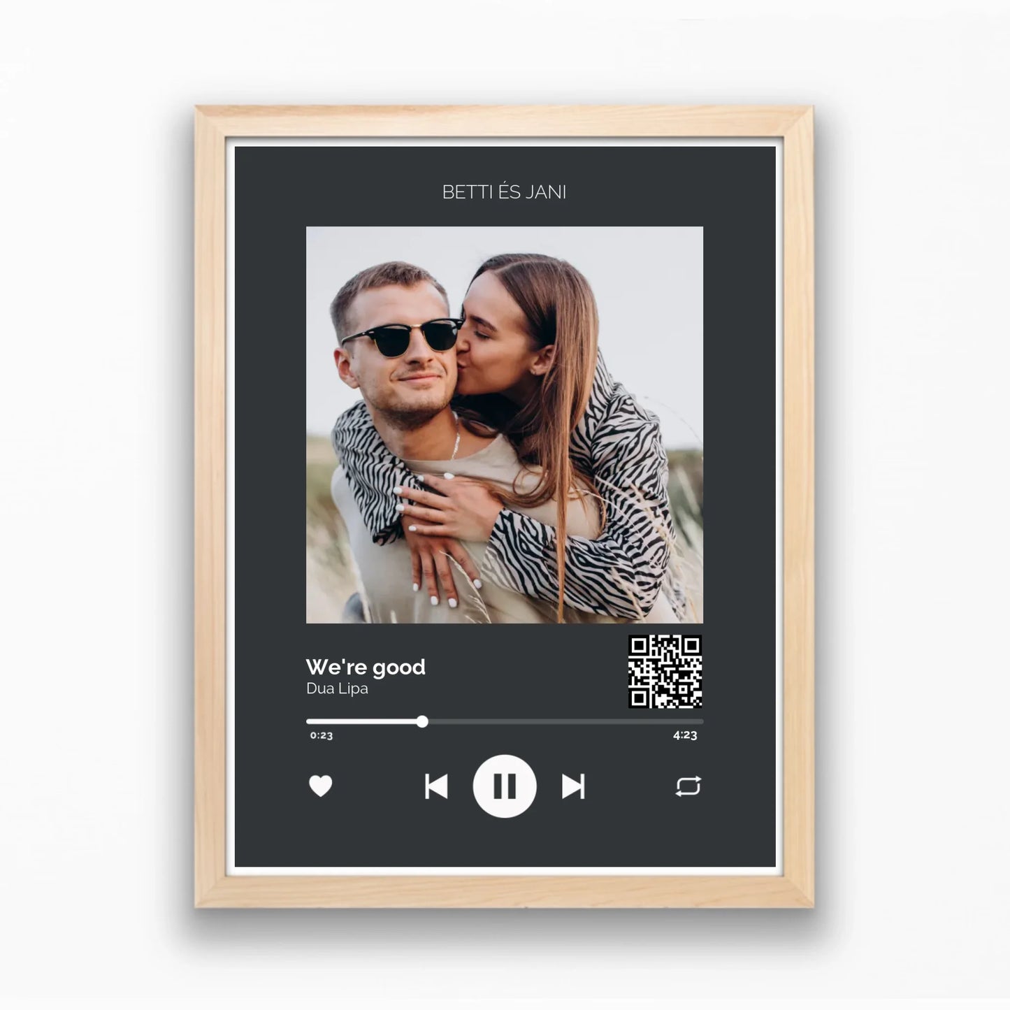 Közös dal Spotify stílusú falikép