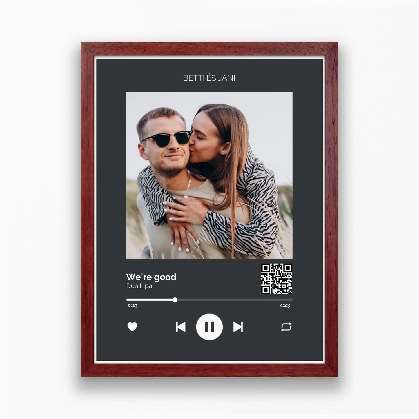 Közös dal Spotify stílusú falikép